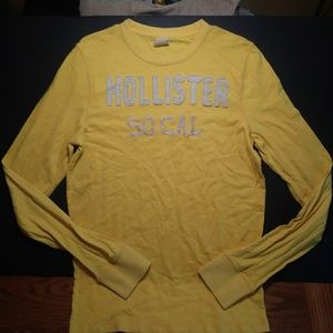 Yellow Hollister Long Sleeve Shirt